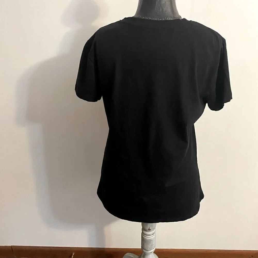 Splash Black Crew Neck tee, size 2X - Picture 2 of 3